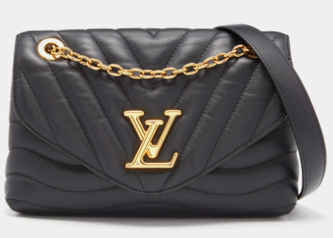 Louis Vuitton Black Leather New Wave Chain Bag
