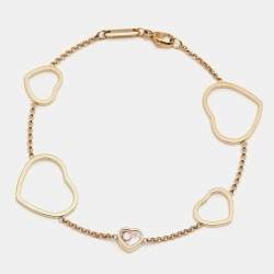 Chopard Happy Hearts Diamond 18k Rose Gold Bracelet