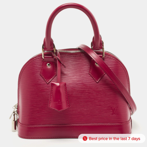 Louis Vuitton Carmine Epi Leather Alma BB Bag